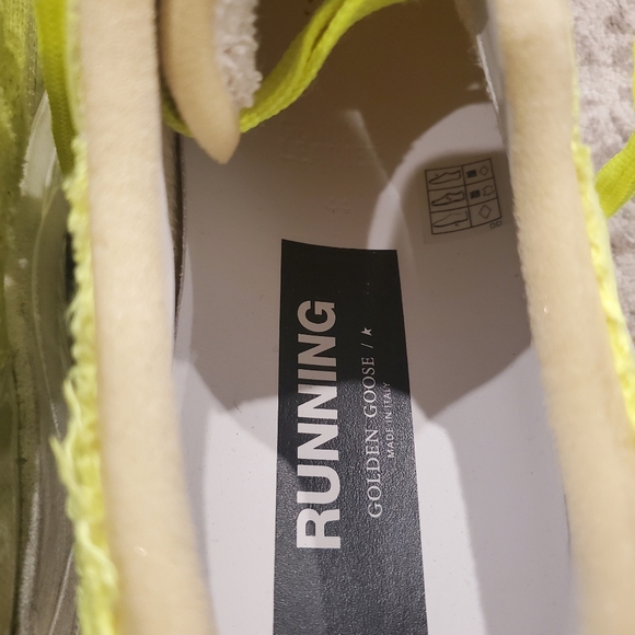 Golden Goose Running Sole Canvas and PVC Toe and Spur Canvas Toe Box and Quarter - Picture 7 of 9